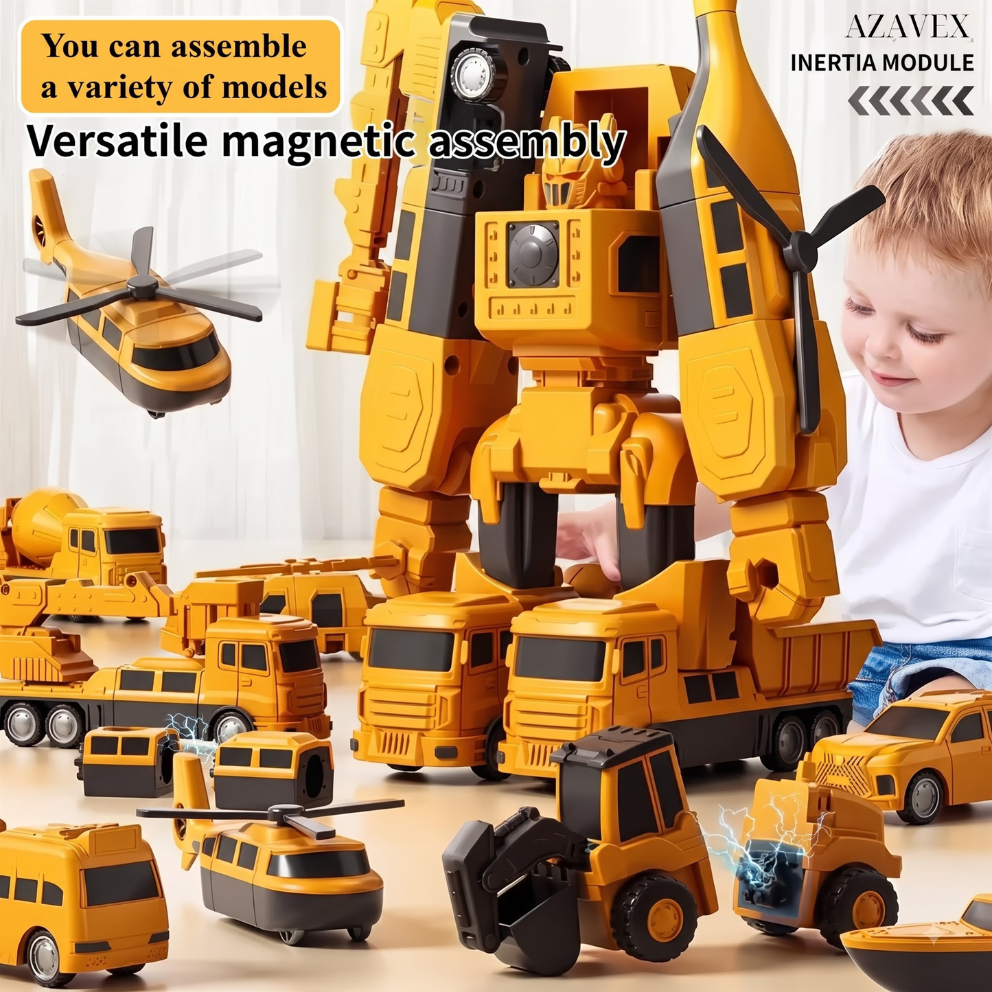 Magnetic STEM Construction Building Set