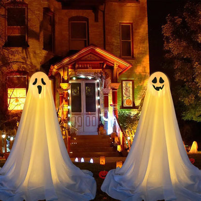 Lit Ghost Standing Figure