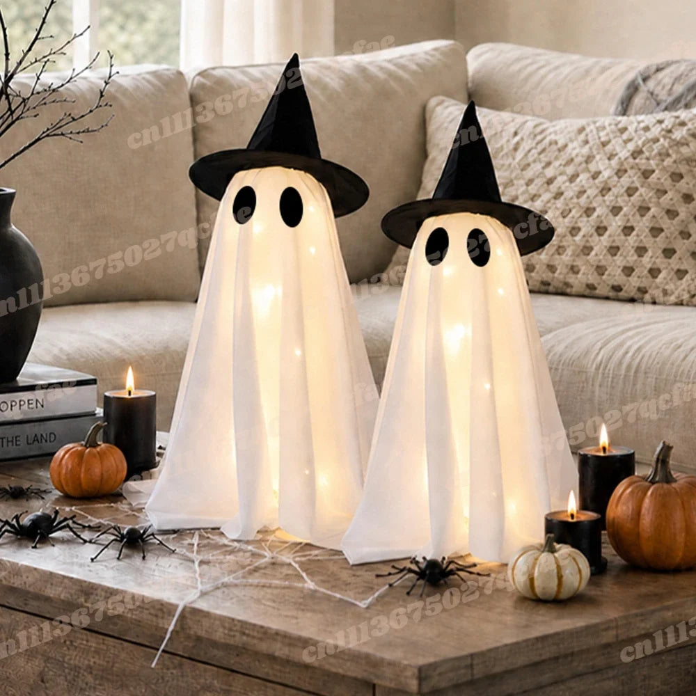 Lit Ghost Table Decor – Set of 2
