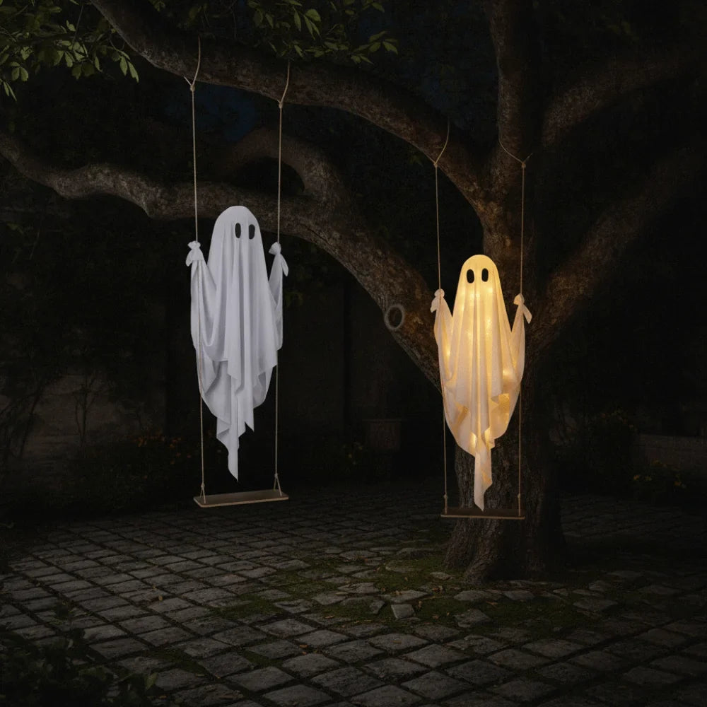 Lighted Swinging Ghost