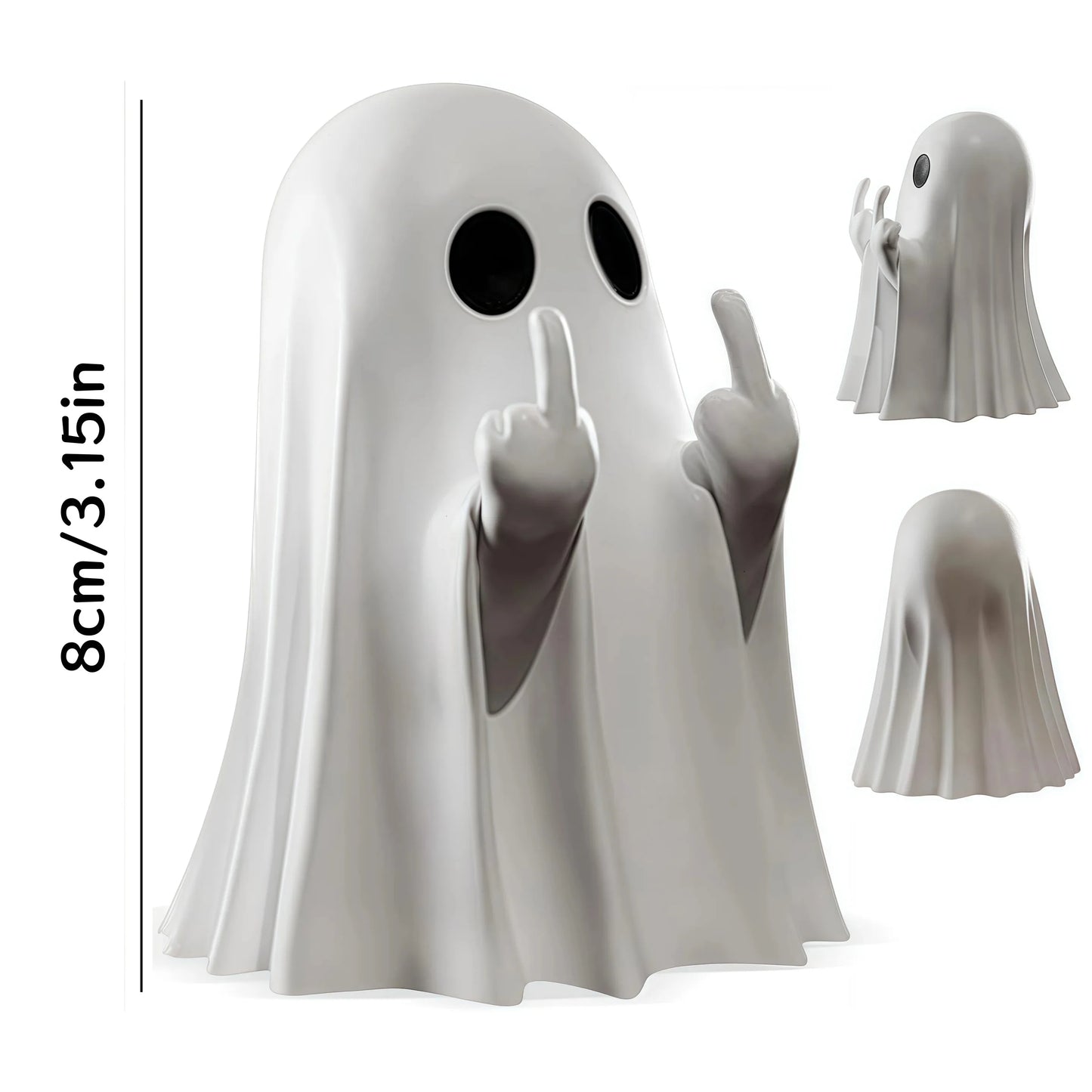 Lit Ghost Funny Resin Statue
