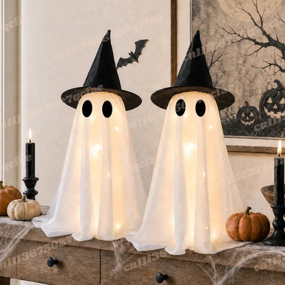 Lit Ghost Table Decor – Set of 2