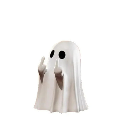Lit Ghost Funny Resin Statue