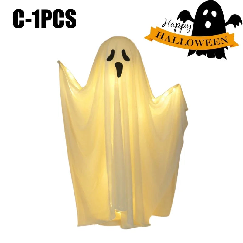 Lit Ghost Standing Figure