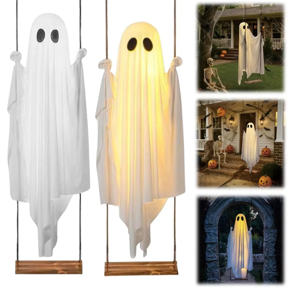 Lighted Swinging Ghost