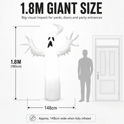 Giant Lit Ghost Inflatable