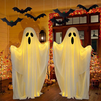 Lit Ghost Standing Figure