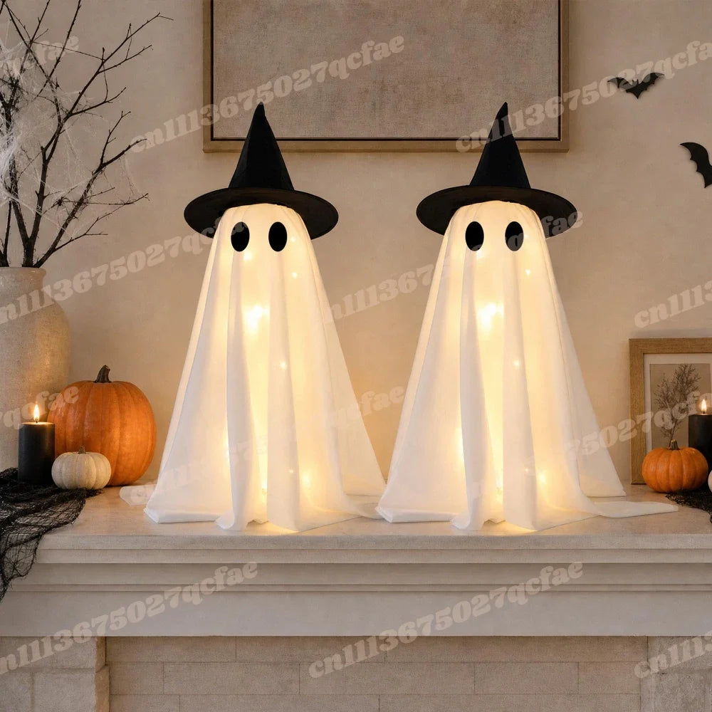 Lit Ghost Table Decor – Set of 2
