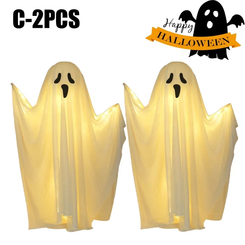 Lit Ghost Standing Figure