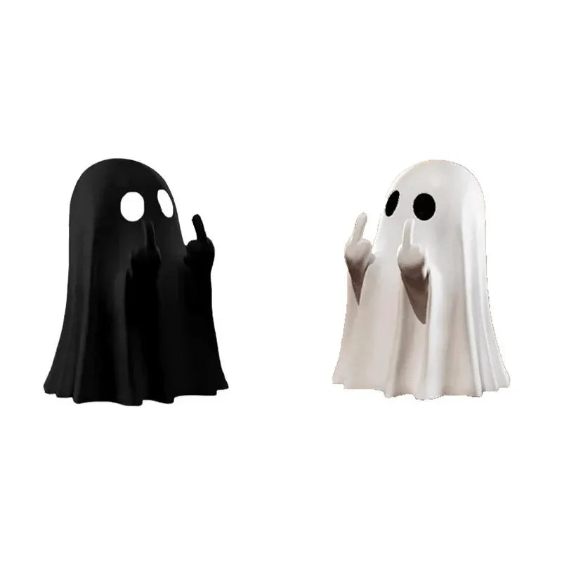 Lit Ghost Funny Resin Statue