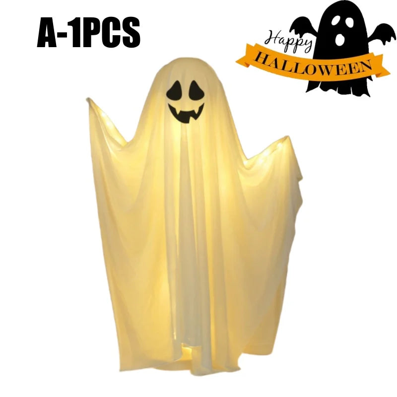 Lit Ghost Standing Figure