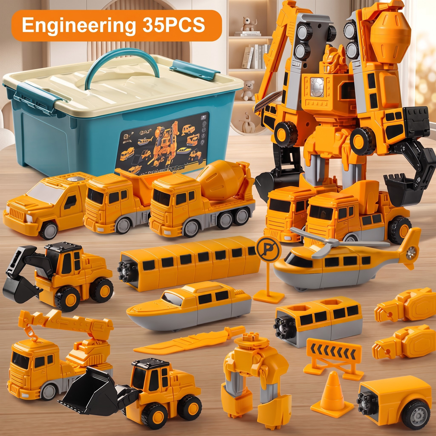 Magnetic STEM Construction Building Set